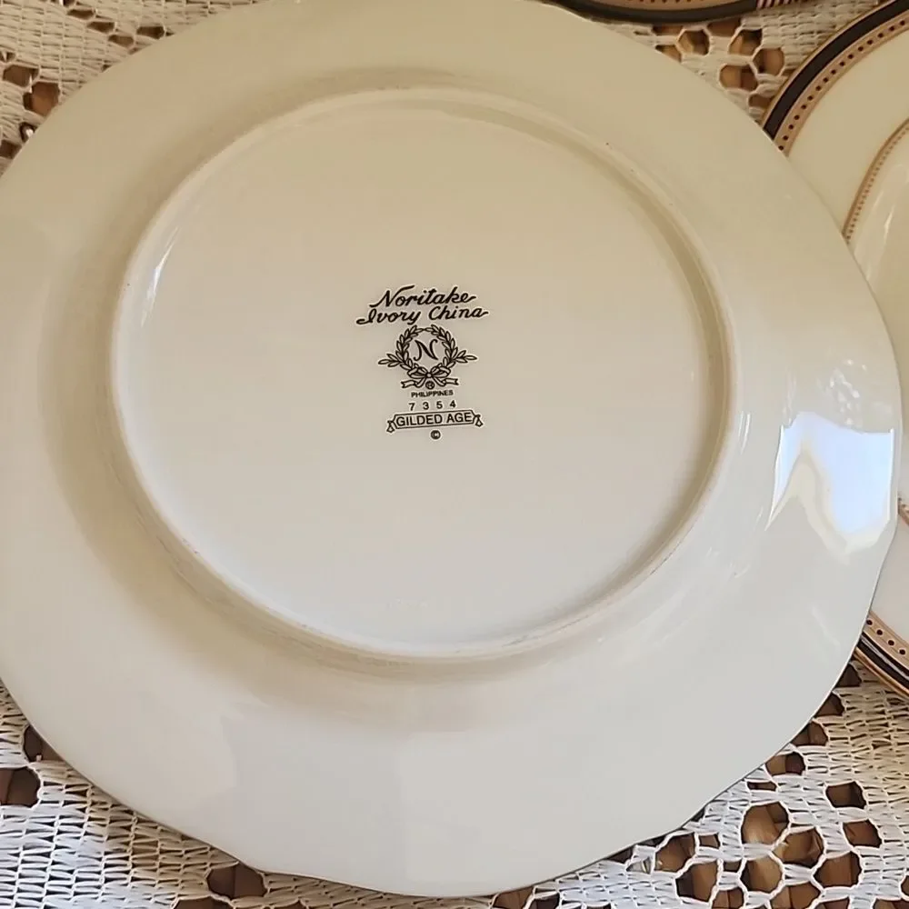 Noritake Gilded Age Ivory china Set Of 3 7